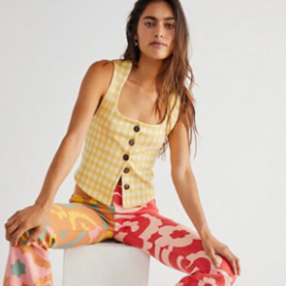 Free People Outside the Lines Top